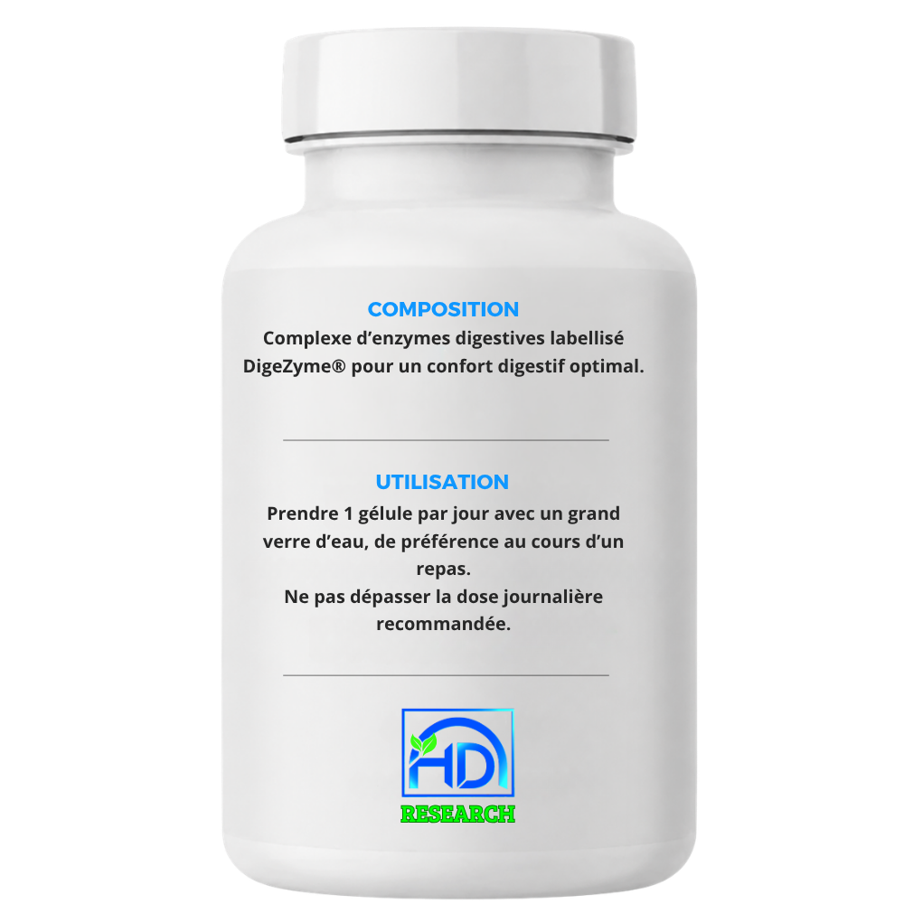 Gélules digestion DigeZyme® Complexe d’Enzymes digestives