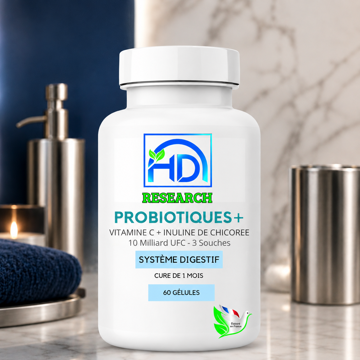 Probiotiques + vitamine C+ inuline de Chicorée
